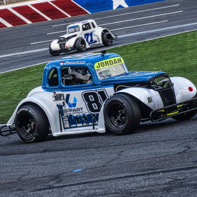 Hunter Jordan at Charlotte Motor Speedway during the 2024 Cook Out Summer Shootout