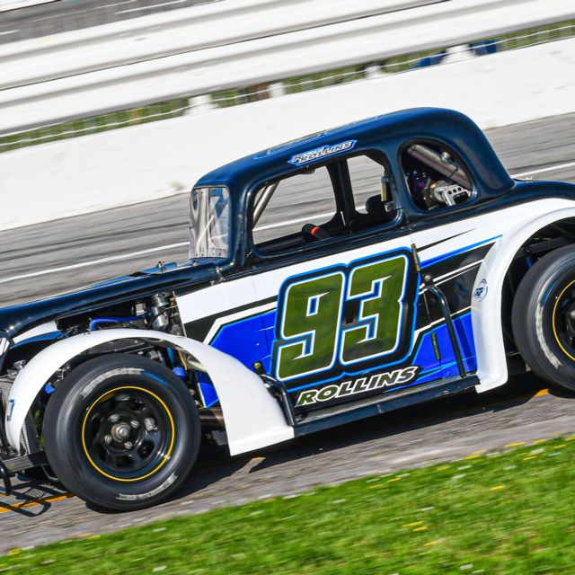 Kevin Rollins practicing at his home track, the Nashville Fairgrounds Speedway, during the 2024 Nashville Spring Series. 