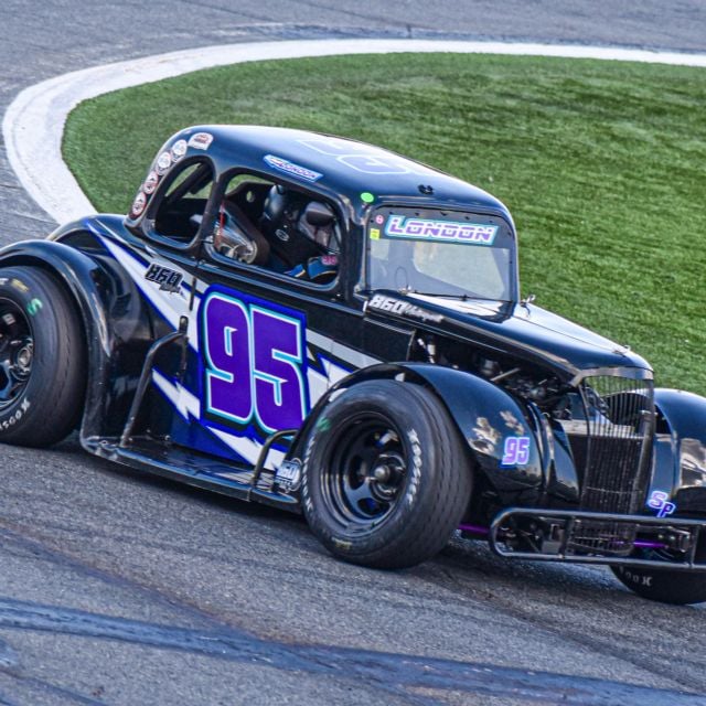 London McKenzie during qualifying for the Cook Out Summer Shootout at Charlotte Motor Speedway.